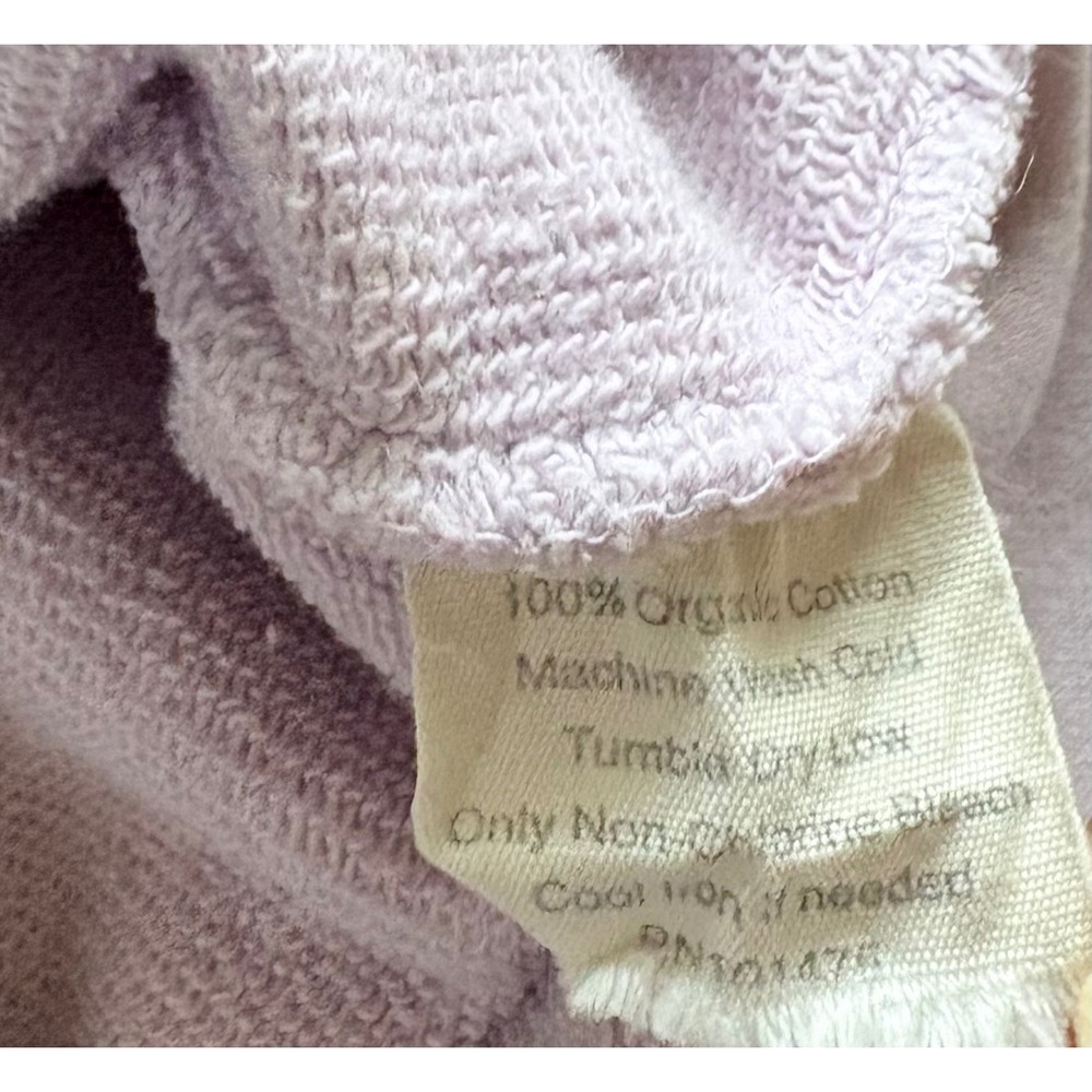 Ivory Ella Women Organic Cotton Comfy Hoodie Lavender Embroidery Elephant Logo S - Picture 7 of 9